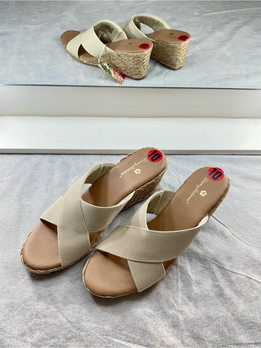 Tommy Bahama Suzette Espadrille Wedge Sandal Boho Minimalist Fall Summer Slides